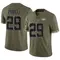 Bilal Powell Men's Limited Olive New York Jets 2022 Salute To Service Jersey